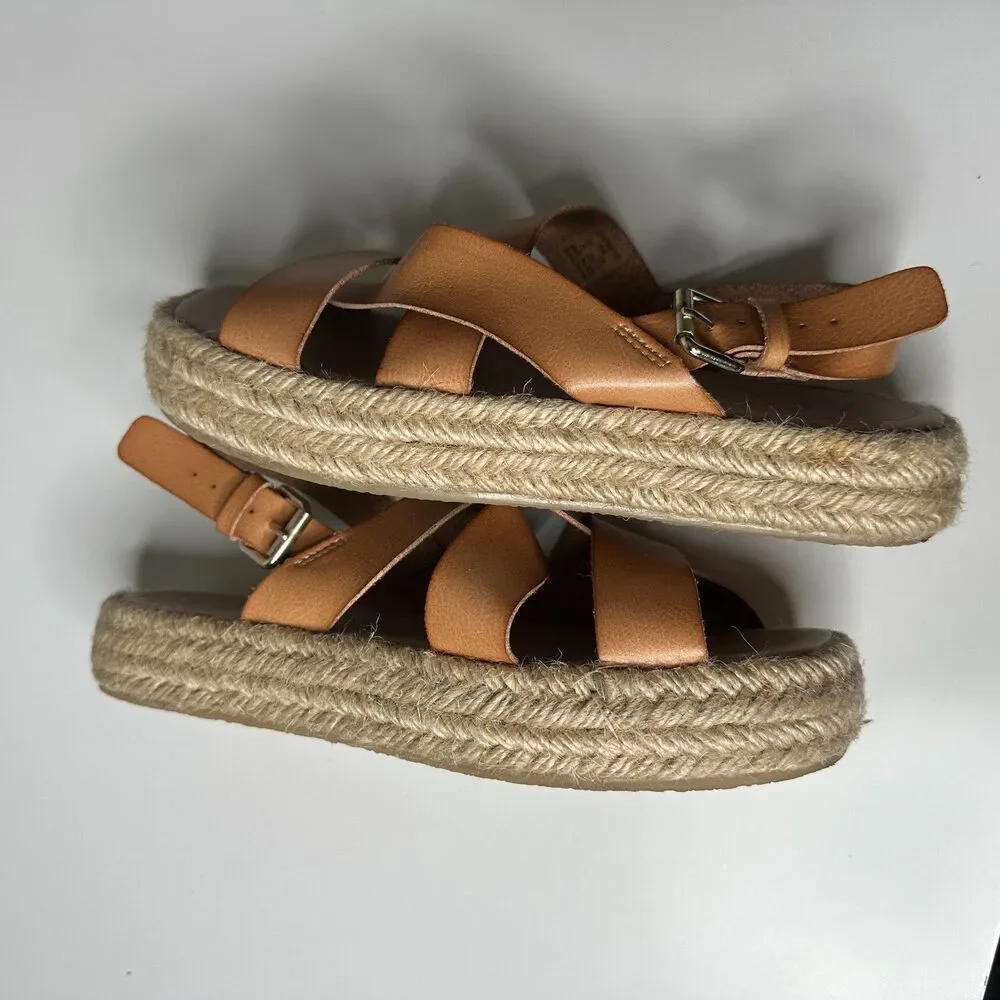 Zara Girls brown sandals 35 3.5